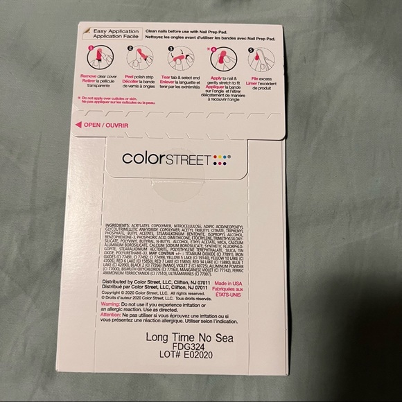 🎉Former HP🎉 *Retired* Color Street: Long Time No Sea | Mint Blue Glitter - Picture 5 of 8